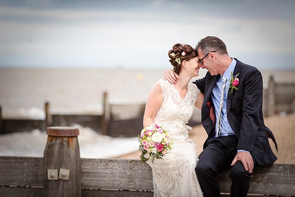 edwardian style wedding dress, sally lacock, whitstable wedding, catherine hill photography