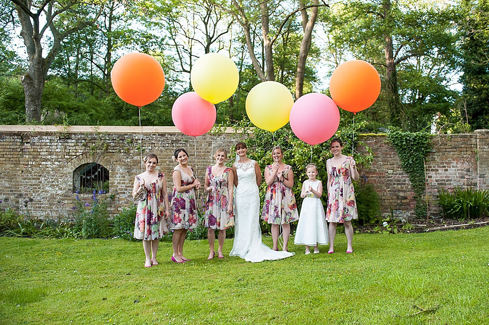 mia mia, isabella grace bridal boutique, giant wedding balloons, back garden wedding, fiona kelly photography