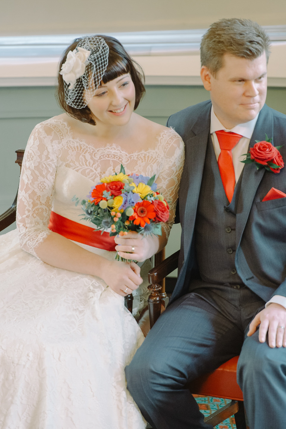 fur coat no knickers, london wedding, 1950s vintage wedding dress, eliza claire photography