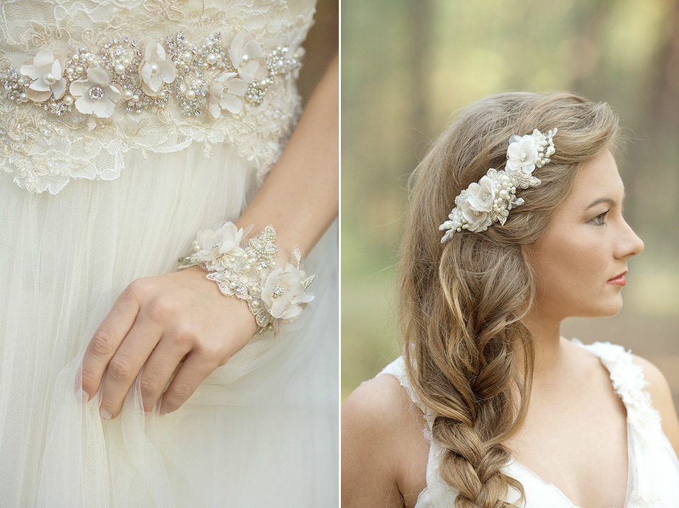 LeFlowers bridal, lace accessories, bridal headpieces