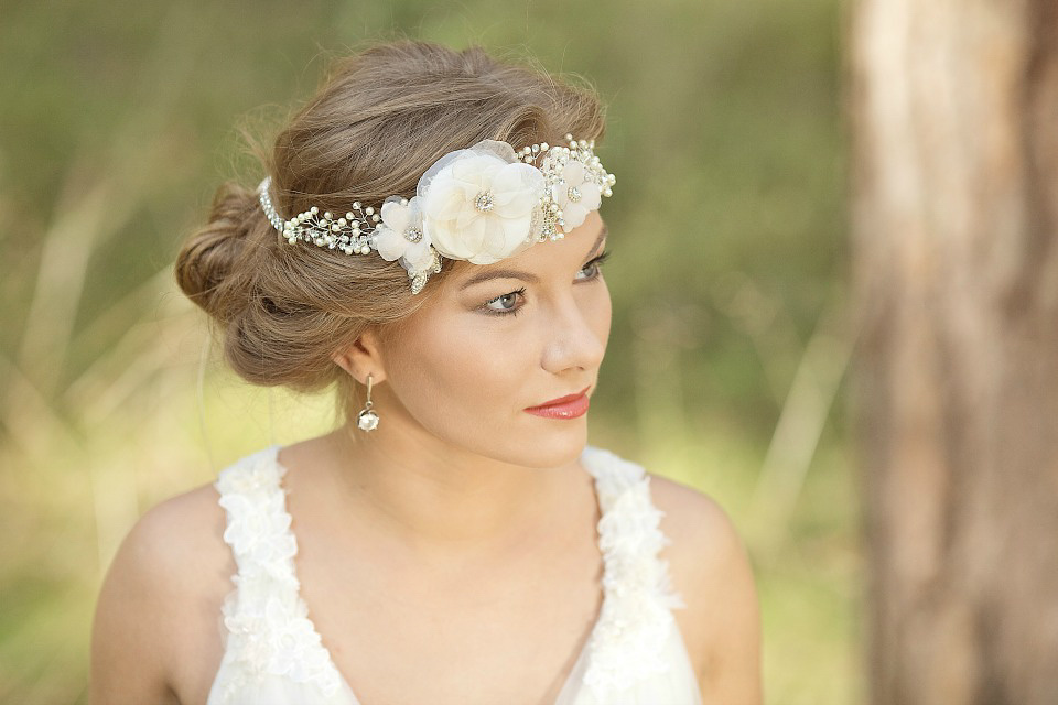 LeFlowers bridal, lace accessories, bridal headpieces