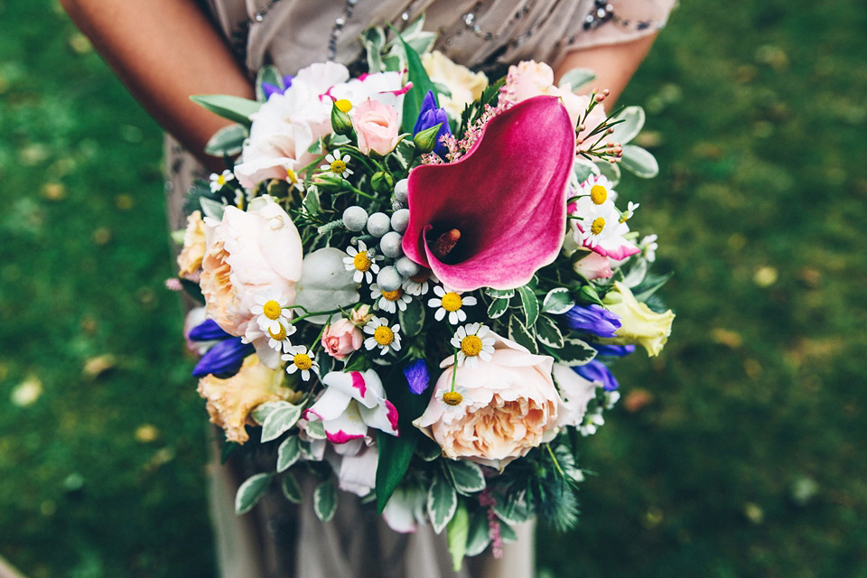 A bride wearing two dresses (including a Tadashi Shoji evening gown) for her glamorous, Gatsby inspired barn wedding. Photography by Mister Phill. mister phill photography, gastsby wedding, rustic barn wedding, tadashi shoji wedding dress