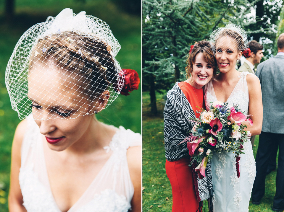 A bride wearing two dresses (including a Tadashi Shoji evening gown) for her glamorous, Gatsby inspired barn wedding. Photography by Mister Phill. mister phill photography, gastsby wedding, rustic barn wedding, tadashi shoji wedding dress