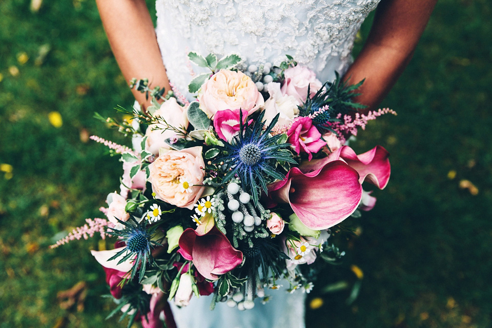 A bride wearing two dresses (including a Tadashi Shoji evening gown) for her glamorous, Gatsby inspired barn wedding. Photography by Mister Phill. mister phill photography, gastsby wedding, rustic barn wedding, tadashi shoji wedding dress