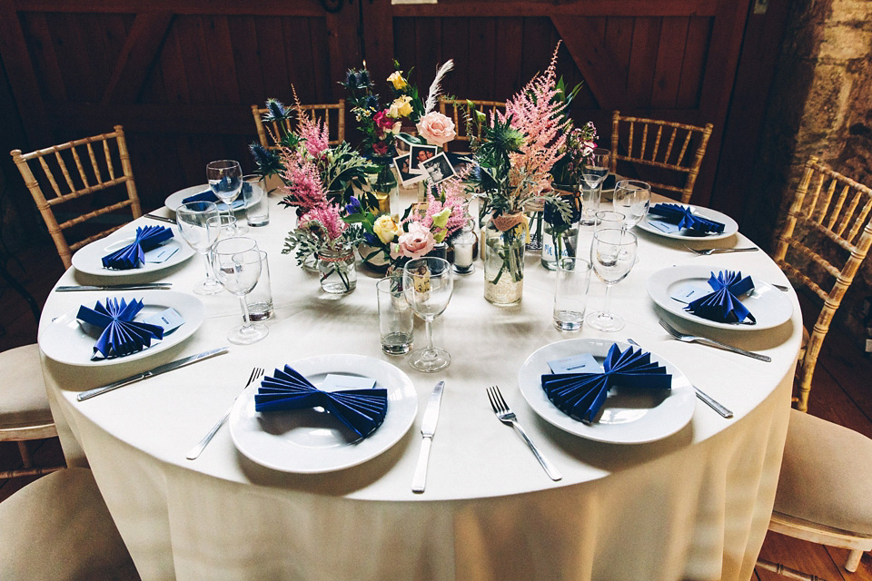 A bride wearing two dresses (including a Tadashi Shoji evening gown) for her glamorous, Gatsby inspired barn wedding. Photography by Mister Phill. mister phill photography, gastsby wedding, rustic barn wedding, tadashi shoji wedding dress