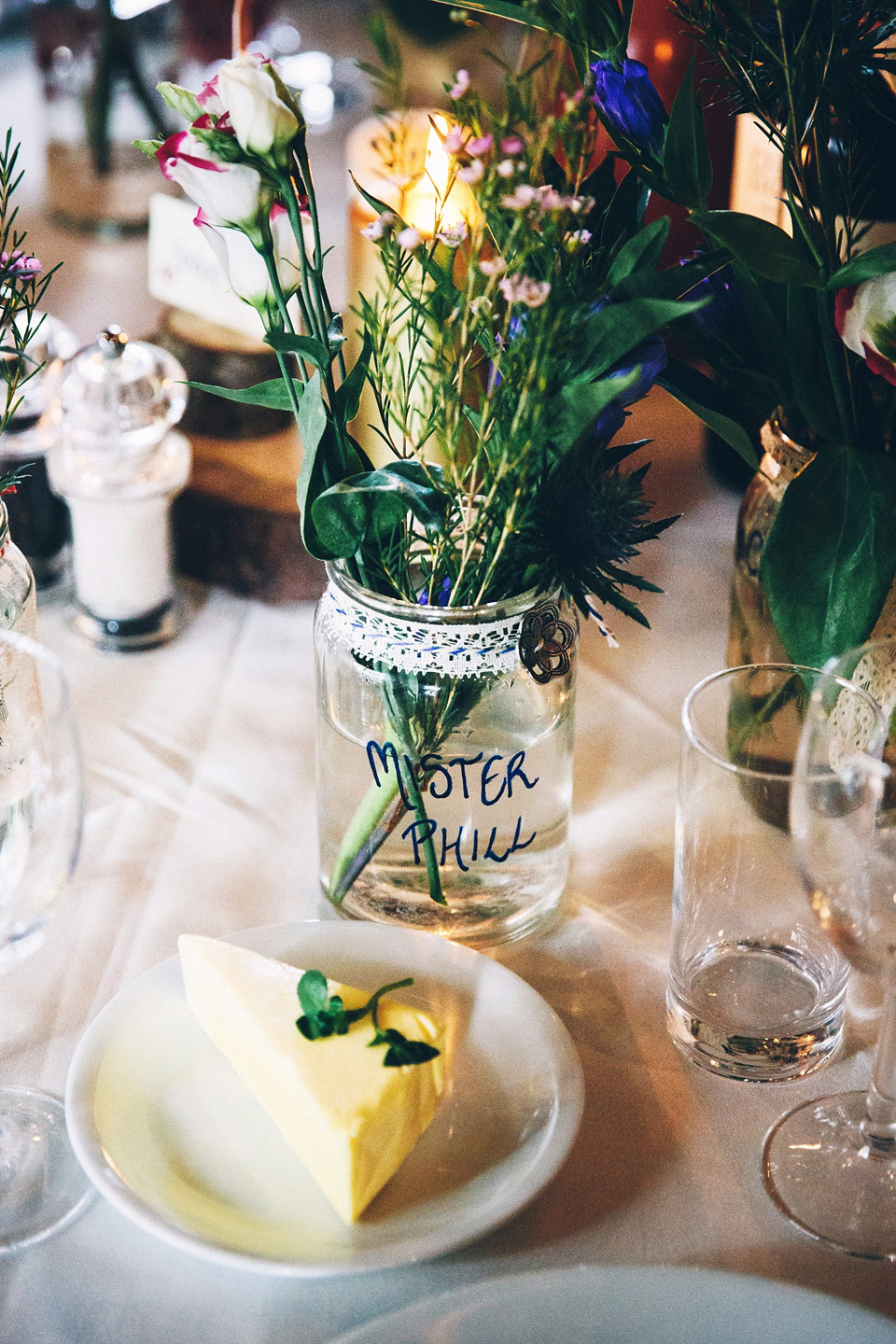 A bride wearing two dresses (including a Tadashi Shoji evening gown) for her glamorous, Gatsby inspired barn wedding. Photography by Mister Phill. mister phill photography, gastsby wedding, rustic barn wedding, tadashi shoji wedding dress