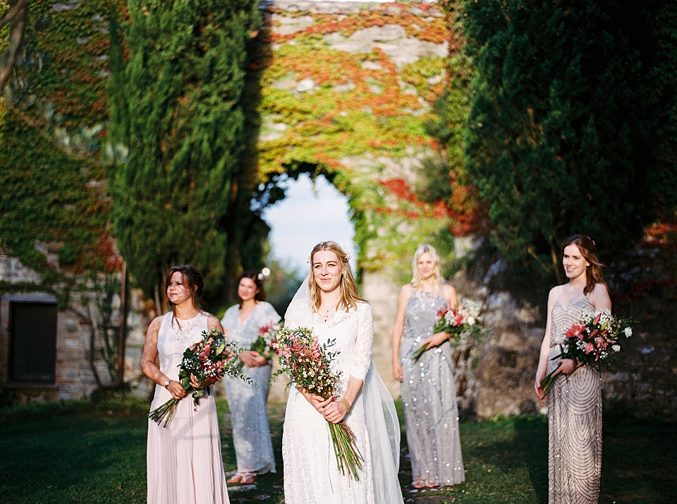 Cinzia Bruschini photography, italian weddings, weddings in italy, temperley london wedding dress, wax flower headpiece