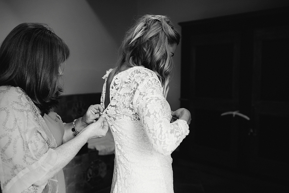 Cinzia Bruschini photography, italian weddings, weddings in italy, temperley london wedding dress, wax flower headpiece