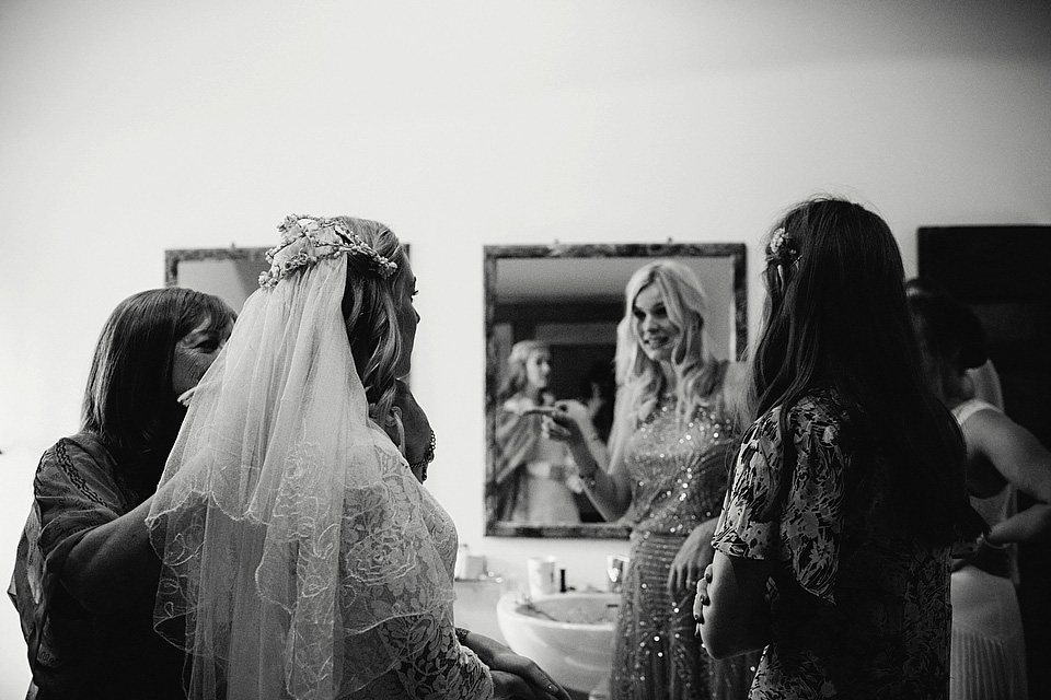 Cinzia Bruschini photography, italian weddings, weddings in italy, temperley london wedding dress, wax flower headpiece