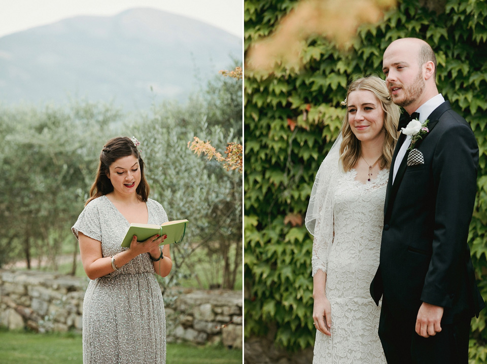 Cinzia Bruschini photography, italian weddings, weddings in italy, temperley london wedding dress, wax flower headpiece