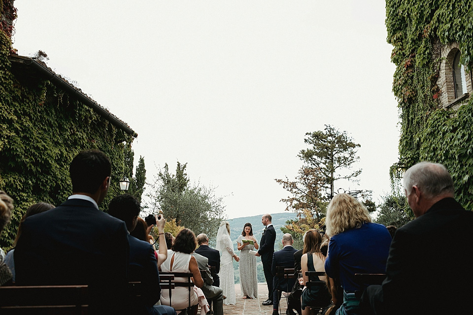 Cinzia Bruschini photography, italian weddings, weddings in italy, temperley london wedding dress, wax flower headpiece