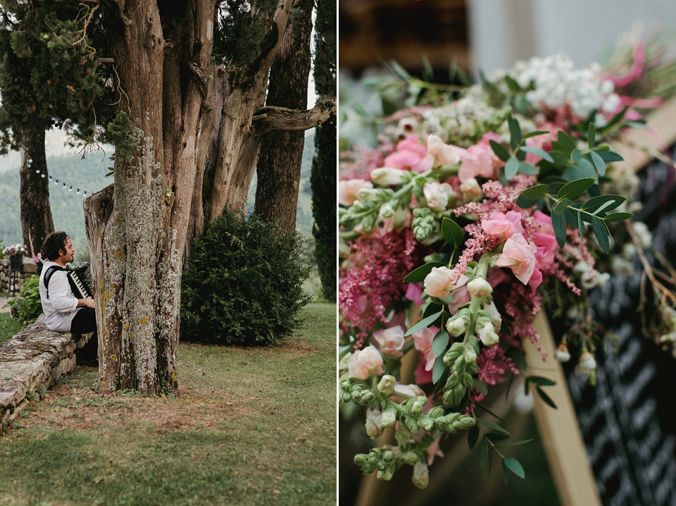 Cinzia Bruschini photography, italian weddings, weddings in italy, temperley london wedding dress, wax flower headpiece