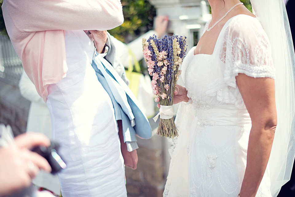 seaside wedding, anoushka g wedding dress, pastel wedding