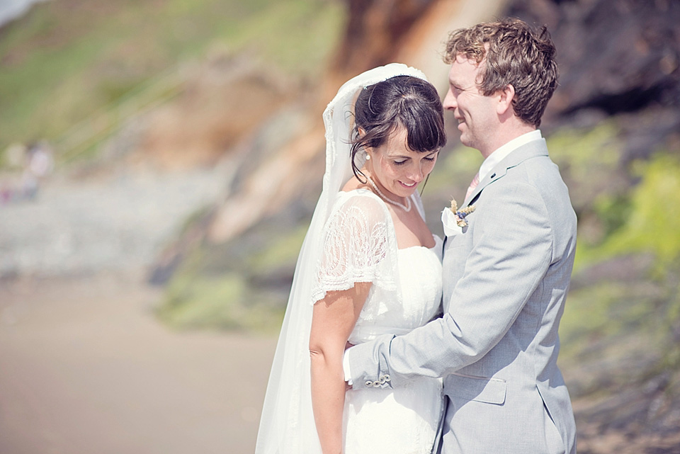 seaside wedding, anoushka g wedding dress, pastel wedding