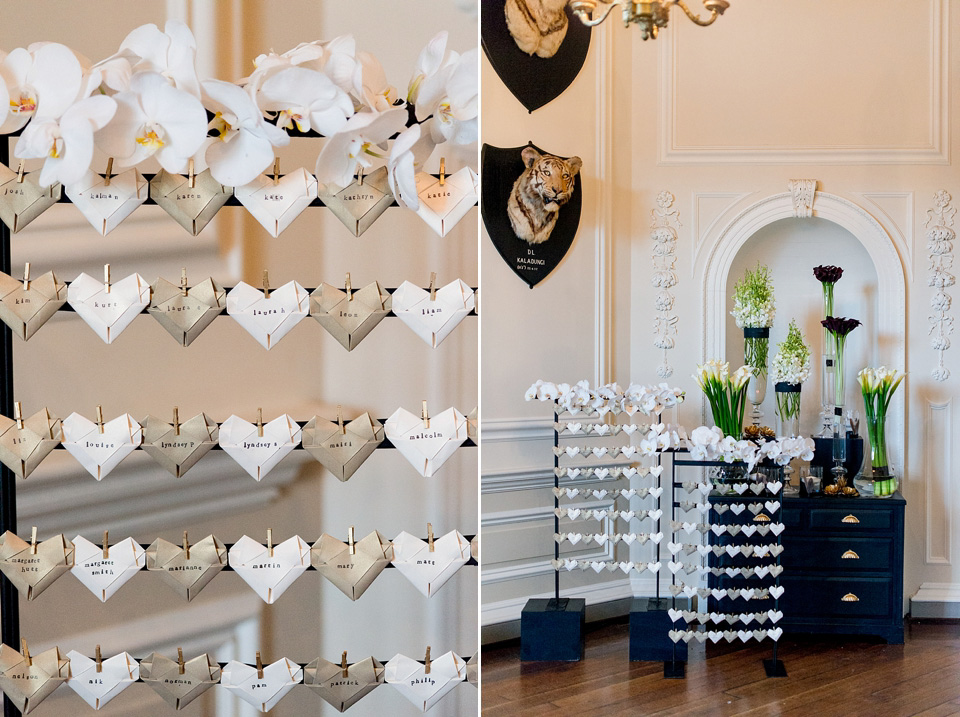 amanda wakeley, Hopetoun House near Edinburgh, nikki leadbetter photography, black and gold wedding