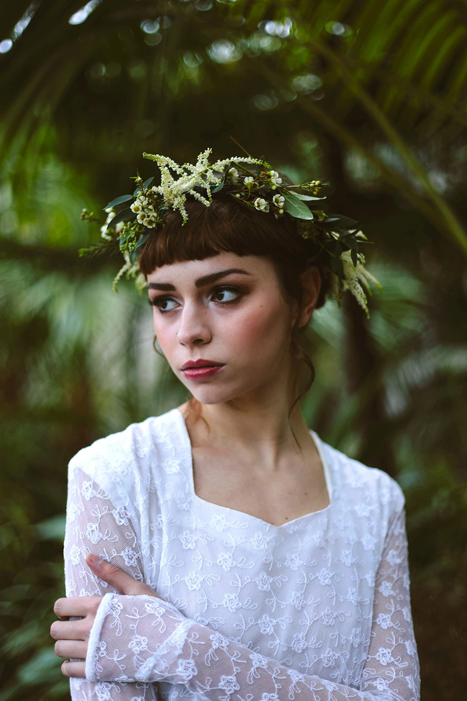 kate beaumont wedding dresses, narnia inspried wedding style, winter wedding, winter bride, shelley richmond photography