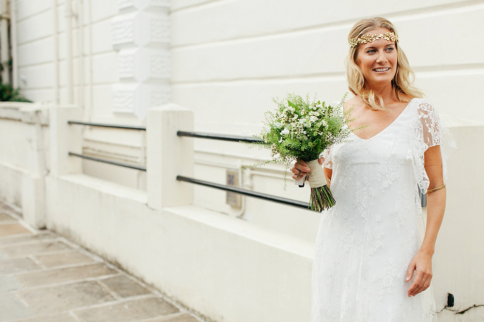 delphine manivet wedding dress, bohemian weddings, intimate weddings