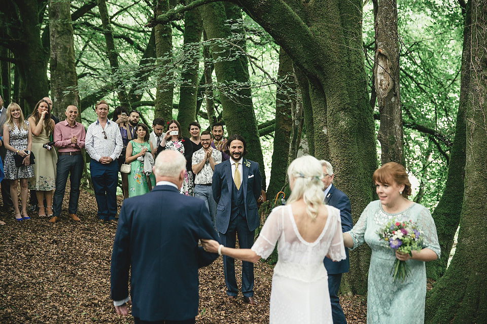 edwardian wedding dress, jane bourvis, handfasting, woodland weddings, kat hill photography