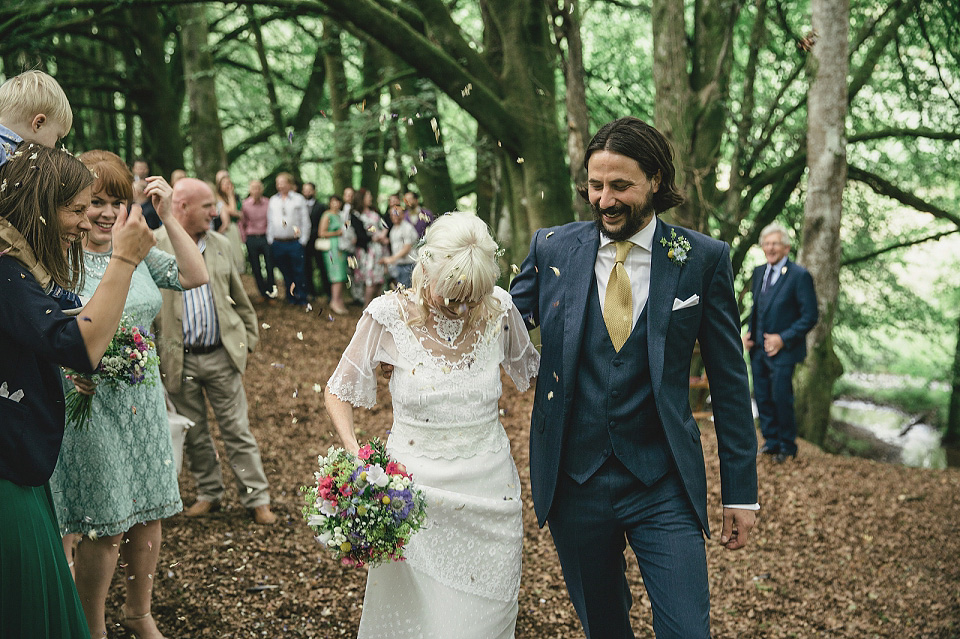 edwardian wedding dress, jane bourvis, handfasting, woodland weddings, kat hill photography