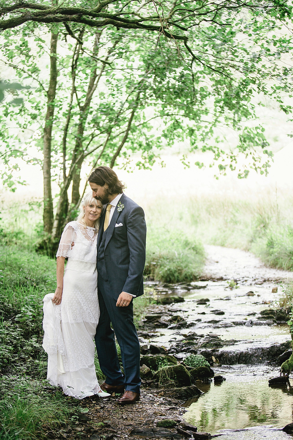 edwardian wedding dress, jane bourvis, handfasting, woodland weddings, kat hill photography