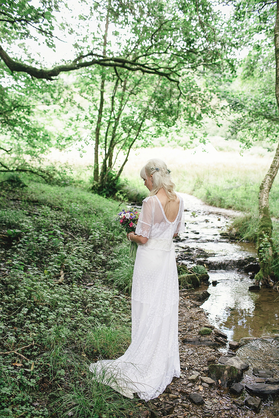 edwardian wedding dress, jane bourvis, handfasting, woodland weddings, kat hill photography