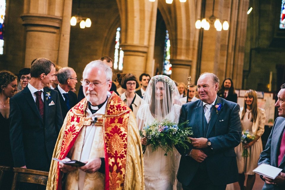 edwardian inspired wedding dress, kate beaumont, leeds city centre wedding