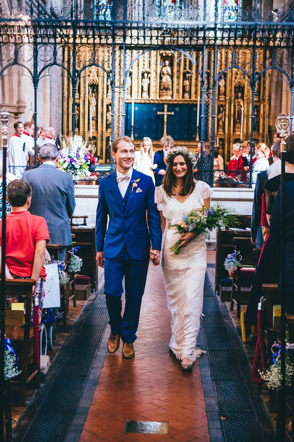 edwardian inspired wedding dress, kate beaumont, leeds city centre wedding