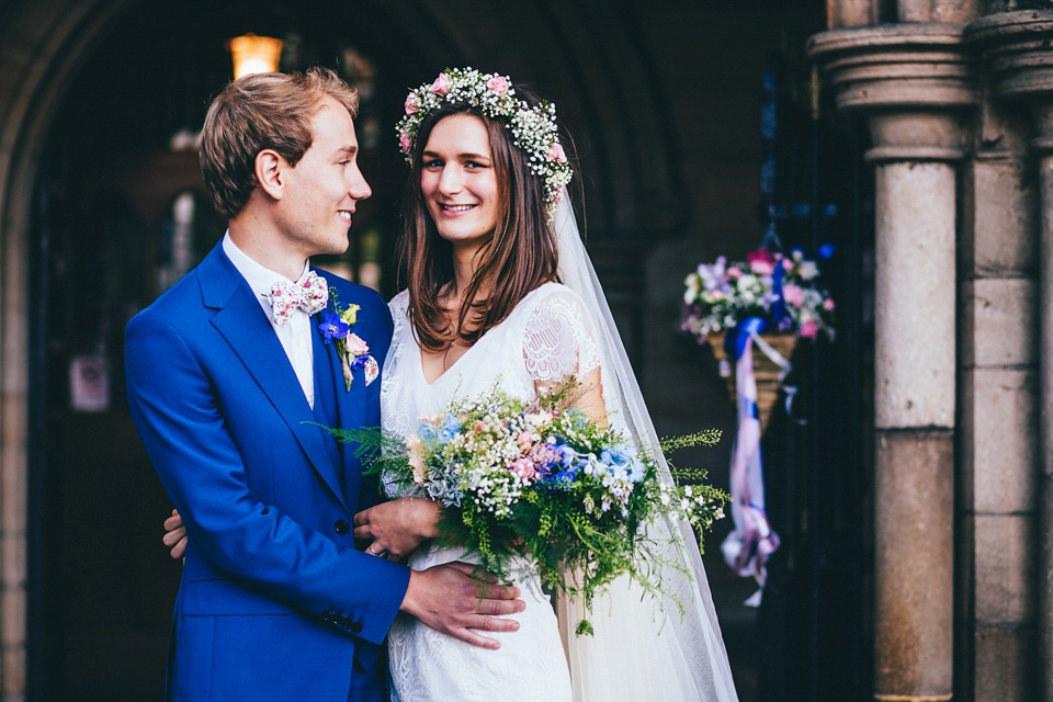 edwardian inspired wedding dress, kate beaumont, leeds city centre wedding