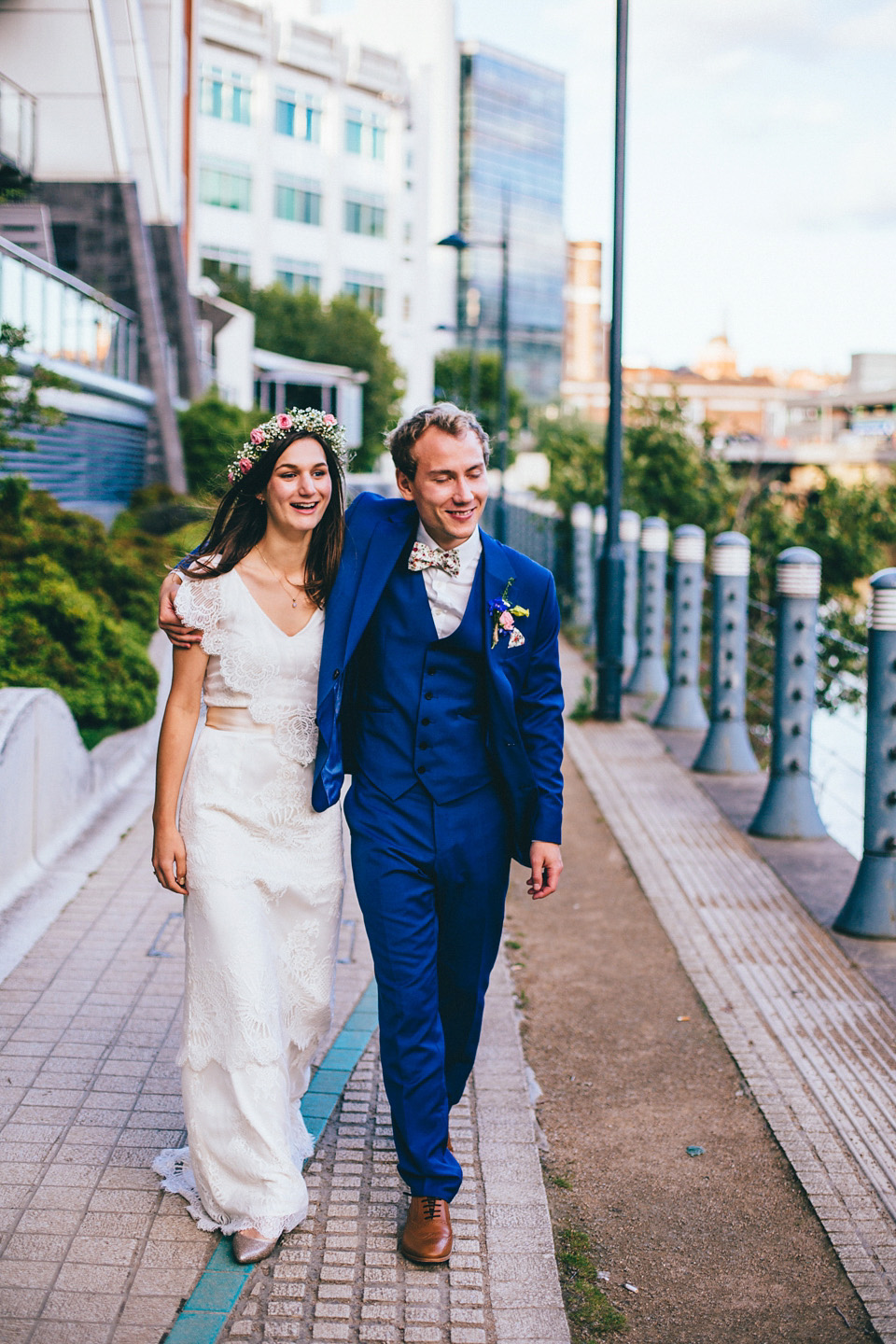 edwardian inspired wedding dress, kate beaumont, leeds city centre wedding