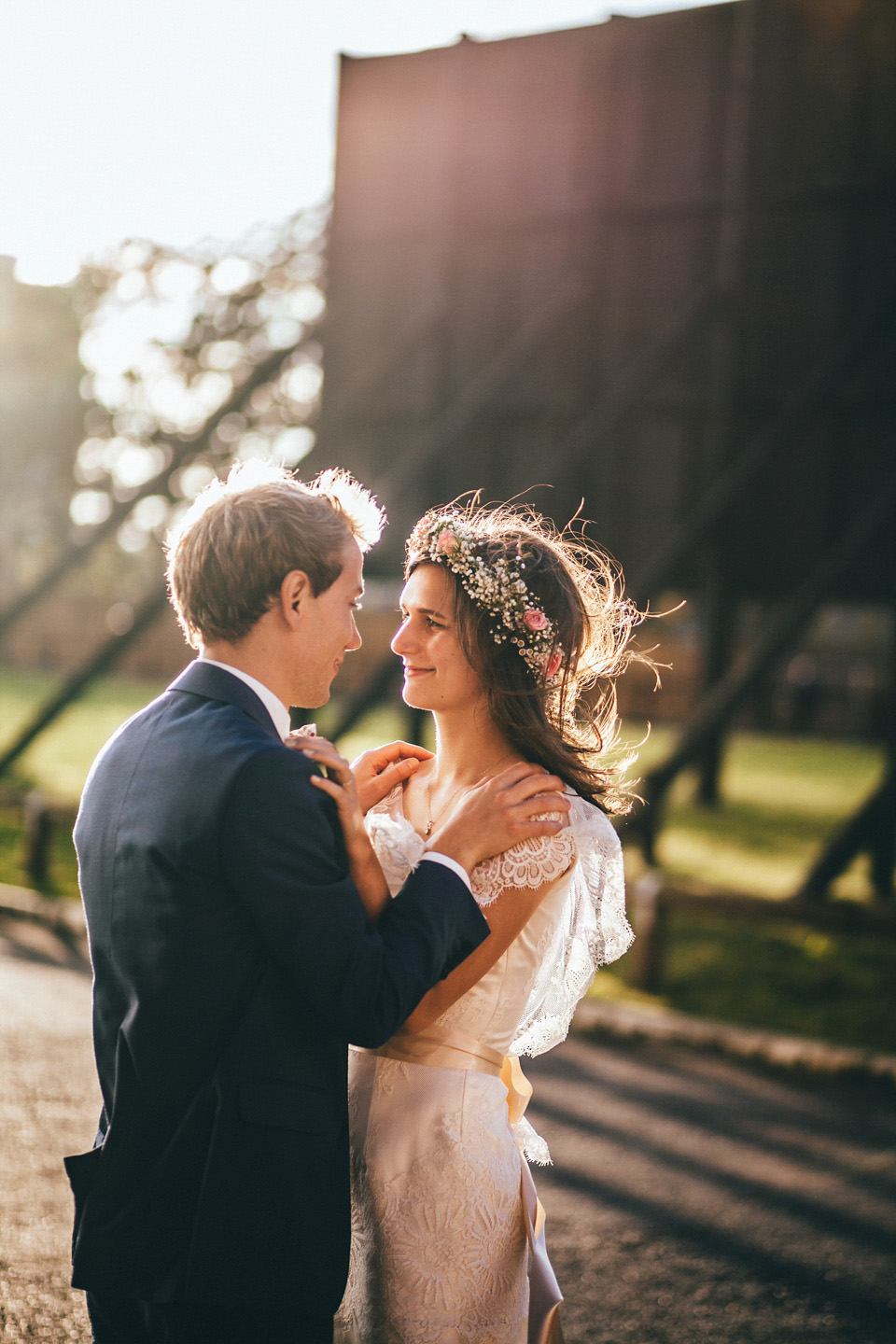 edwardian inspired wedding dress, kate beaumont, leeds city centre wedding