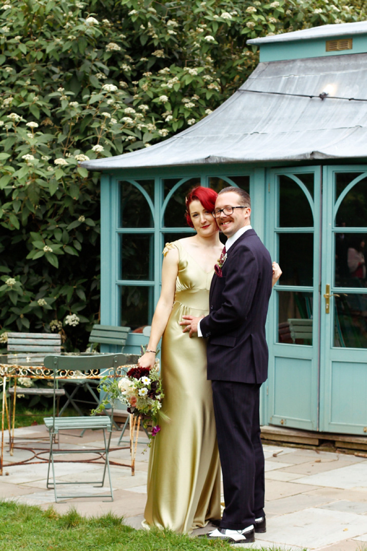 gold wedding dress, kate beaumont wedding dress, walcott hall, milly colley photography