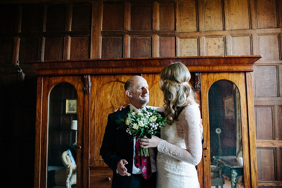 joanna brown photography, elmore court, gloucester weddings, david fielden wedding dress, gold weddings, winter weddings