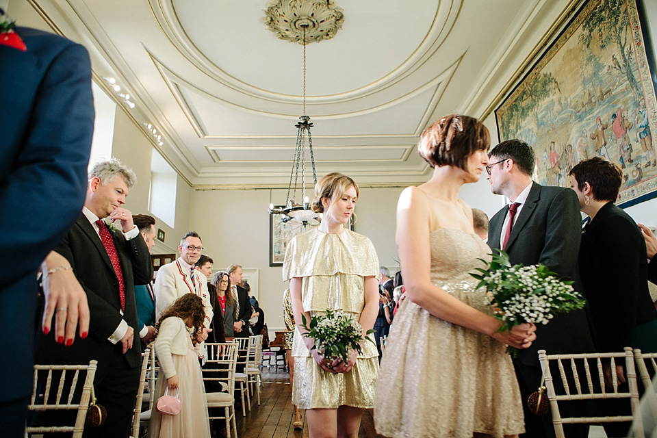 joanna brown photography, elmore court, gloucester weddings, david fielden wedding dress, gold weddings, winter weddings