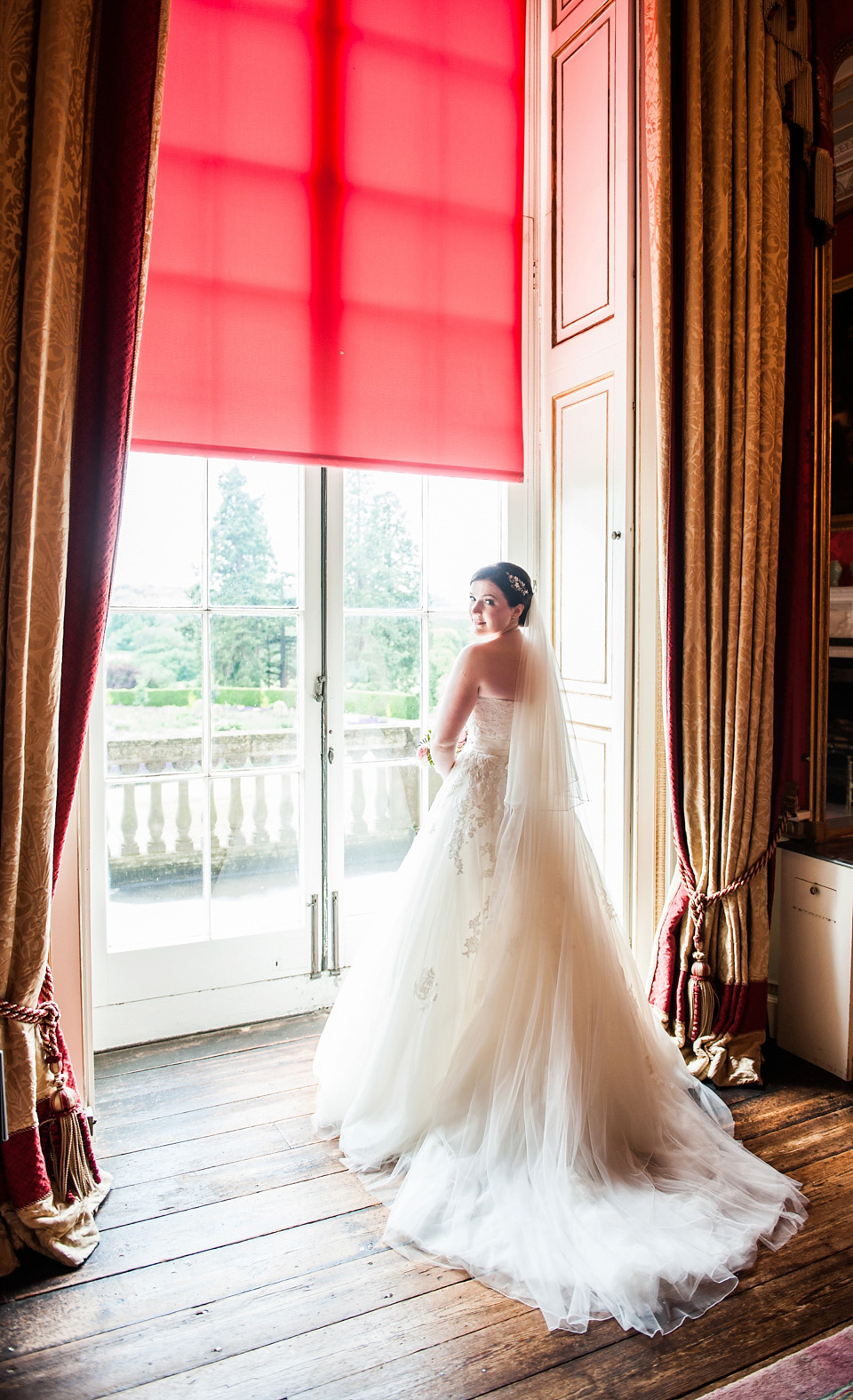 pink wedding, dessy bridesmaids, ragley hall weddings, pronovias