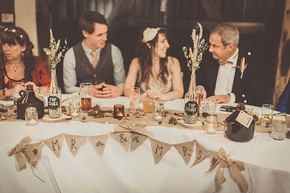 rustic barn wedding, autumn wedding, terry fox wedding dress, michelle lindsell photography