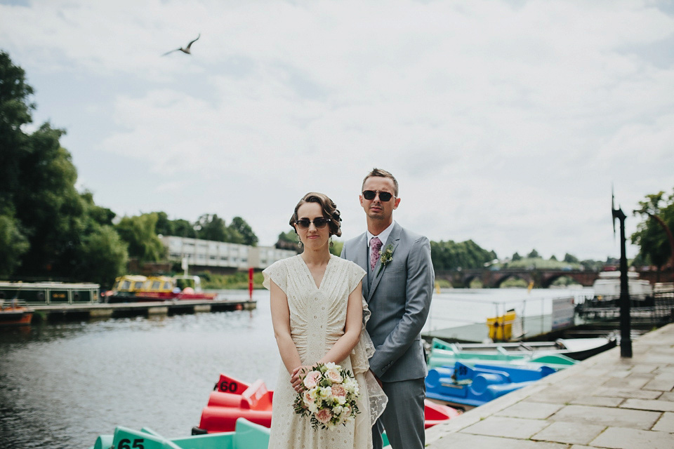 haydn ryding manchester wedding photographer, 1930's vintage wedding dress