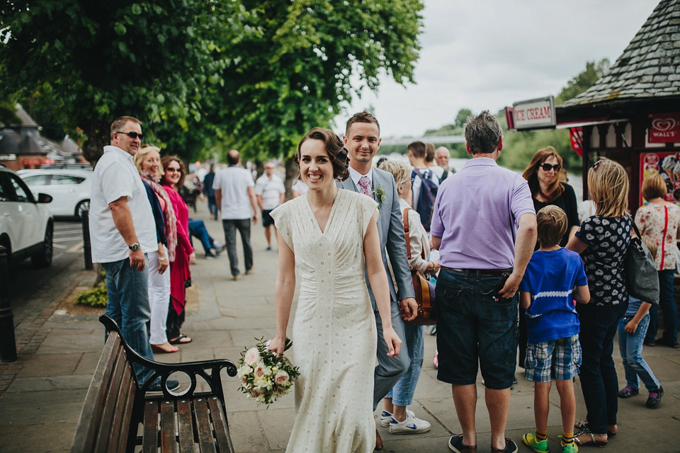 haydn ryding manchester wedding photographer, 1930's vintage wedding dress