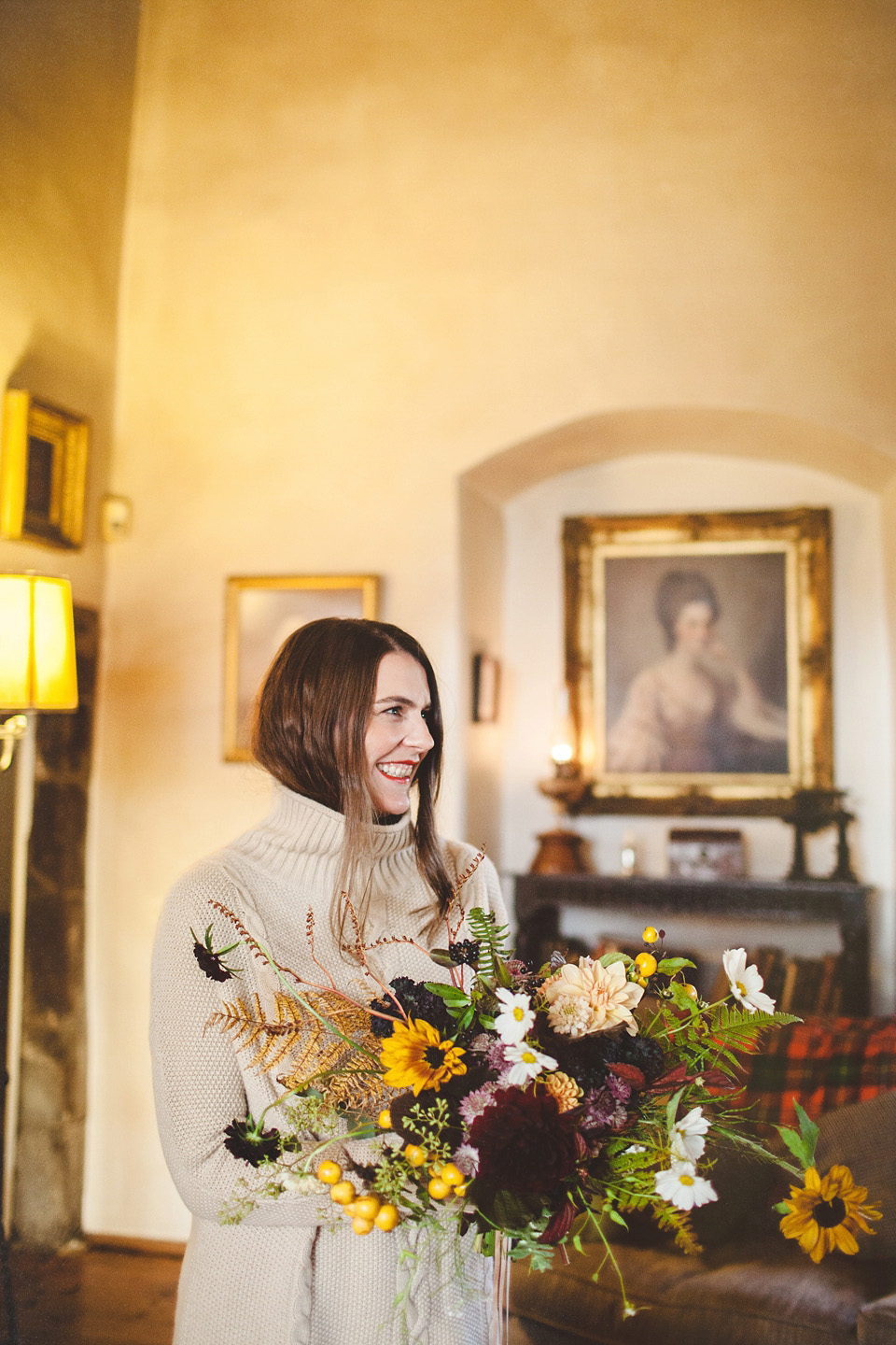 autumn wedding, scottish wedding, richard nicoll, pyrus flowers, outdoor weddings