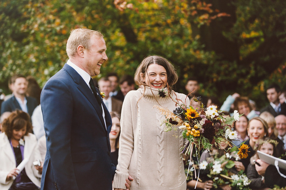 autumn wedding, scottish wedding, richard nicoll, pyrus flowers, outdoor weddings