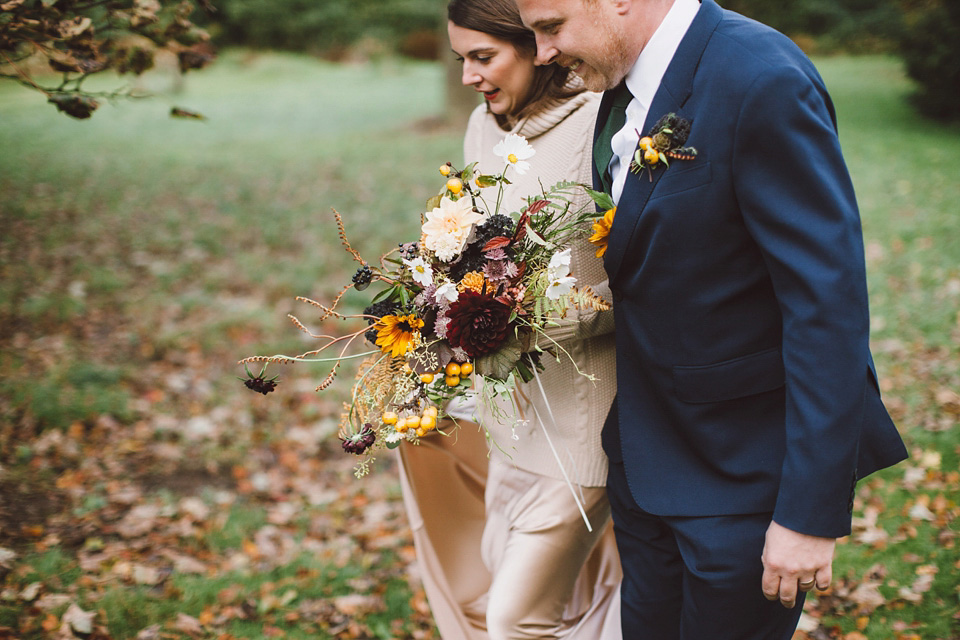 autumn wedding, scottish wedding, richard nicoll, pyrus flowers, outdoor weddings