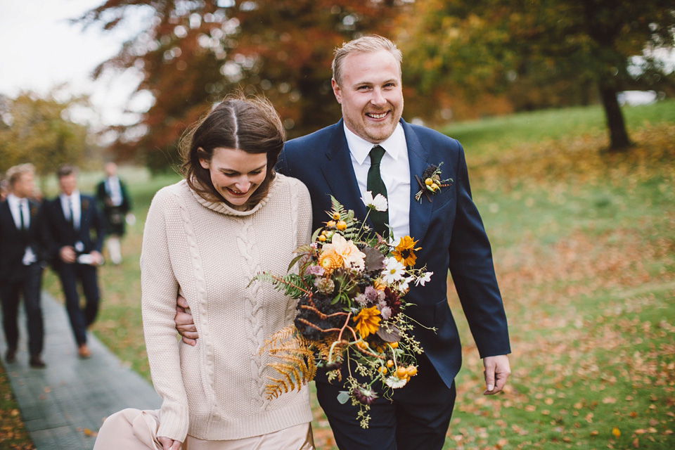 autumn wedding, scottish wedding, richard nicoll, pyrus flowers, outdoor weddings