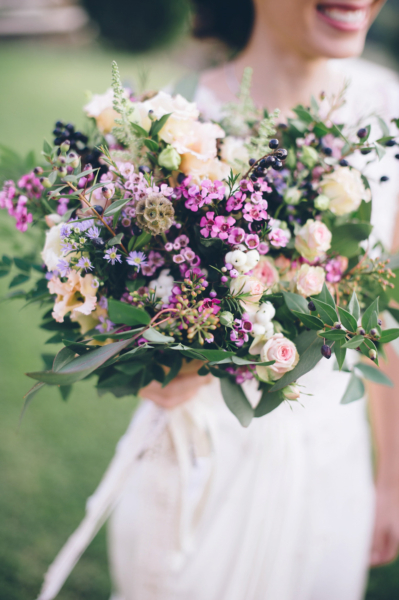 A Temperley Dress for a Flower-Filled, Rustic Italian Wedding