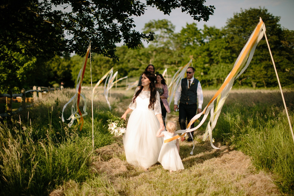 pagan handfasting, farm weddings, 1950s style wedding dress, handcrafted wedding, handmade wedding, surrey weddings, tom ravenshear photography