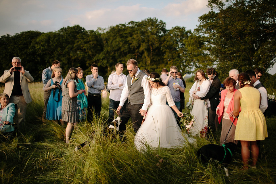 pagan handfasting, farm weddings, 1950s style wedding dress, handcrafted wedding, handmade wedding, surrey weddings, tom ravenshear photography