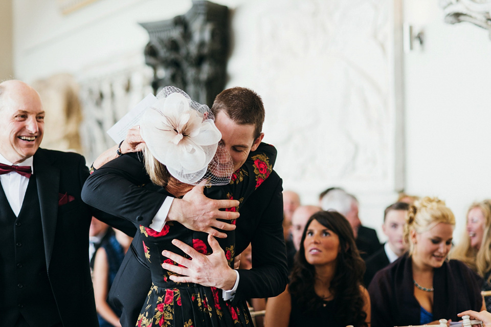 delphine manivet wedding dress, laura babb photography, aynhoe park wedding venue, quirky wedding venue