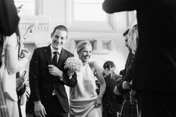 Aynhoe Park Wedding with a Chic + Backless Delphine Manivet Dress
