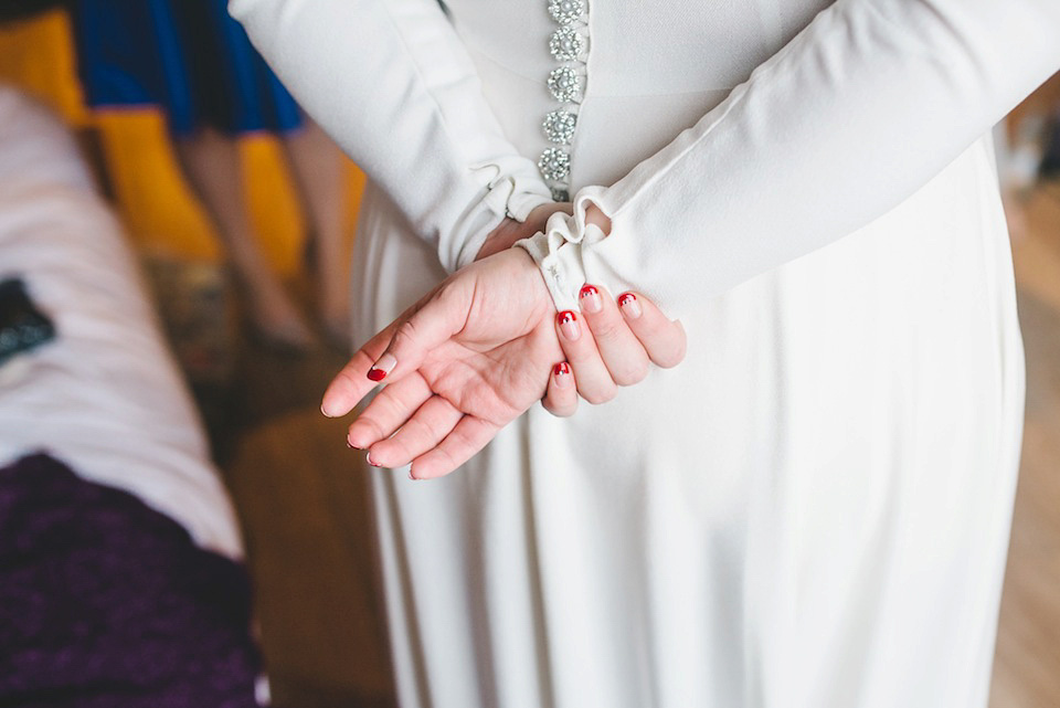 1940s vintage wedding dress, modern vintage wedding, becky ryan photography, victory rolls