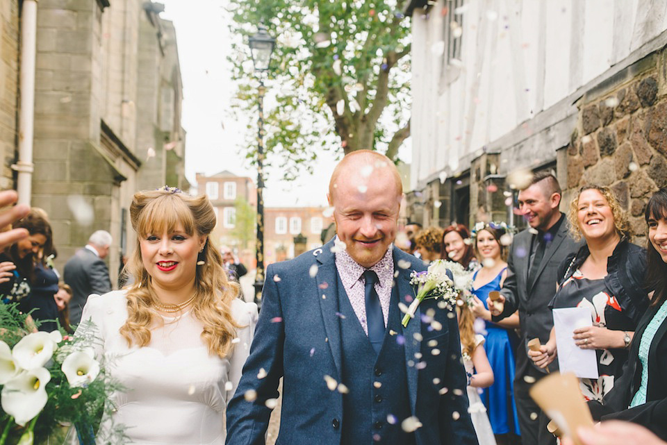 1940s vintage wedding dress, modern vintage wedding, becky ryan photography, victory rolls