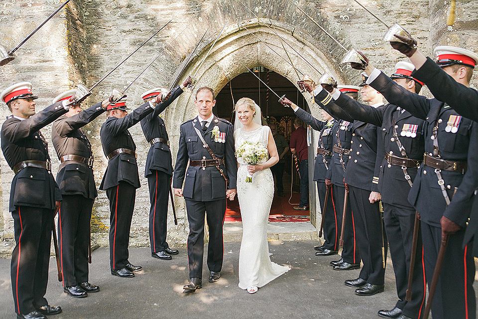 sarah gawler photography, pentillie castle weddings, spring weddings, esme jenny packham, bridesmaids in white