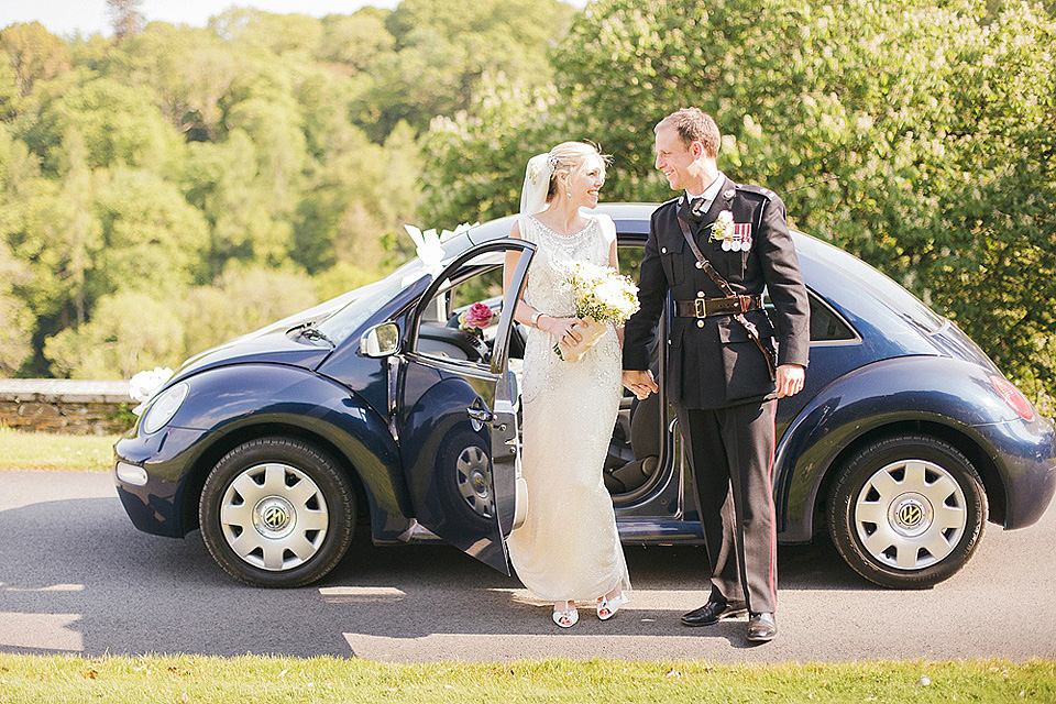 sarah gawler photography, pentillie castle weddings, spring weddings, esme jenny packham, bridesmaids in white